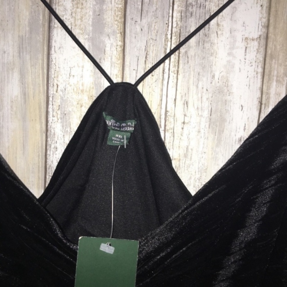 NWT Wild Fable Velvet Black Crop - Picture 4 of 5